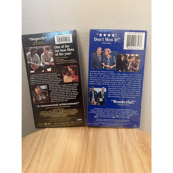 Vintage VHS lot Of 2 Mr. Holland’s Opus & The Shawshank Redemption - SEALED NEW - Picture 5 of 15